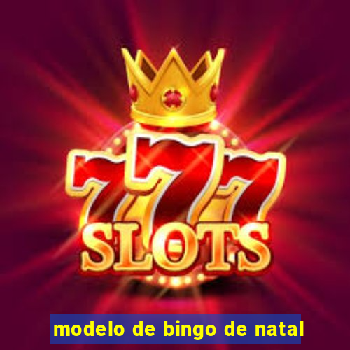 modelo de bingo de natal